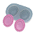 Molde de Silicone Moldura Oval 346 - Flexarte - Imagem 1