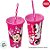 Kit Copo com Canudo e Giz - Minnie Rosa - 1 unidade - Rizzo - Imagem 6
