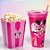 Kit Cinema - Balde de Pipoca e Copo 2 em 1 - Minnie Mouse Rosa - 1 unidade - Disney Original - Rizzo - Imagem 1