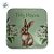 Lata de Metal Quadrada de Páscoa - Coelho Flores - Verde - 8x8x6,3cm - 1 unidade - Rizzo - Imagem 2