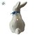 Enfeite Decorativo de Páscoa em Porcelana - Coelho Sentado com Laço - Azul - 8x5x12cm - 1 unidade - Rizzo - Imagem 6