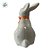 Enfeite Decorativo de Páscoa em Porcelana - Coelho Sentado com Laço - Laranja - 8x5x12cm - 1 unidade - Rizzo - Imagem 4