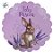 Jogo Americano de Páscoa - Coelho Flores "Feliz Páscoa" - Roxo - 38cm - 1 unidade - Rizzo - Imagem 2