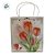 Sacola de Plástico Transparente Fosca - Floral - Tulipas - 22x10x24cm - 1 unidade - Rizzo - Imagem 4