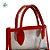 Sacola Transparente PVC com Alça de Couro Vermelho - 22x11x19cm - 1 unidade - Rizzo - Imagem 3