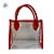 Sacola Transparente PVC com Alça de Couro Vermelho - 22x11x19cm - 1 unidade - Rizzo - Imagem 4