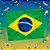 Bandeira de Tecido - Brasil - 30x40cm - 12 unidades - Rizzo - Imagem 1
