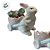 Enfeite Decorativo de Páscoa em Porcelana - Coelho com Carrinho - 13cm - 1 unidade - Rizzo - Imagem 2