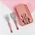 Conjunto para Lanchinho Minnie Mouse - Potes, Garfo e Colher - 1 unidade - Disney Original - Rizzo - Imagem 1