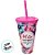 Copo com Canudo e Tampa - Rosa - Mãe Melhor Amiga - 600ml - 1 unidade - Rizzo - Imagem 2
