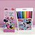 Conjunto Canetinha e Lápis de Cor - Minnie Mouse - Disney Original - 1 unidade - Molin - Rizzo - Imagem 1
