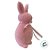 Enfeite Decorativo de Páscoa - Coelho de Pó de Flocagem - Rosa - 14x5cm - 1 unidade - Rizzo - Imagem 4