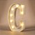 Luminoso Letra "C" com LED Amarelo - 21,5x13cm - 1 unidade - Rizzo - Imagem 1