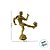 Enfeite Decorativo de Futebol - Jogador Chutando Bola - Dourado - 12,5x10cm - 1 unidade - Rizzo - Imagem 6