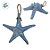 Enfeite Decorativo Para Pendurar - Estrela do Mar - Azul Claro - 17cmx17cm - 1 unidade - Rizzo - Imagem 2