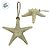 Enfeite Decorativo Para Pendurar - Estrela do Mar - Bege - 17cmx17cm - 1 unidade - Rizzo - Imagem 2