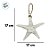 Enfeite Decorativo Para Pendurar - Estrela do Mar - Branco - 17cmx17cm - 1 unidade - Rizzo - Imagem 3