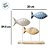 Enfeite Decorativo - Escultura de Peixes - 29,5x30cm - 1 unidade - Rizzo - Imagem 3