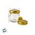 Mini Pote de Vidro Redondo com Tampa de Metal Dourado - 50ml - 1 unidade - Rizzo - Imagem 6