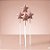 Vela Estrela Rose Gold - 13,5x3cm - 4 unidades - Rizzo - Imagem 1