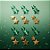 Decoração de Mesa - Estrelas Metalizadas - Verde e Amarelo - Copa do Mundo  - 24 unidades - Regina - Rizzo - Imagem 1