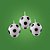 Vela Bola de Futebol - Branco e Preto - 2cm - 3 unidades - Regina - Rizzo - Imagem 1