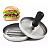 Forma Molde para Hambúrguer - 11X8CM - Aço Inox - 1 Unidade - Imagem 1