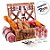 Kit Cesta Pic Nic 42,5x30x18cm com 23 Peças - 1 unidade - Rizzo - Imagem 3
