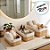 Kit Cesta Decorativa de Bambu com Forro de Tecido Claro - 3 unidades - Rizzo - Imagem 4