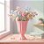 Vaso Decorativo - Slim - Rosa Bebê - 17cm - 1 unidade - Rizzo - Imagem 1