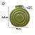 Vaso Decorativo - Orbe - Verde Eucalipto - 15cm - 1 unidade - Rizzo - Imagem 3