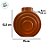 Vaso Decorativo - Orbe - Marrom Russet - 15cm - 1 unidade - Rizzo - Imagem 3