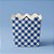 Cachepot de Papel - Xadrez Azul - 9,5x9x9,5cm - 8 unidades - Rizzo - Imagem 1