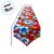 Trilho de Mesa Chita Vermelho - Flor Azul - 40x130cm - 1 unidade - Rizzo - Imagem 2