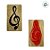 Carimbo de Madeira Artesanal - Nota Musical - AF-380 - 1 unidade - Rizzo - Imagem 2