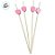 Pick Decorativo Para Doce - Coração Rosa - 15cm  - 20 unidades - Rizzo - Imagem 2