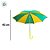 Mini Guarda-Chuva - Verde e Amarelo - Sortido - 42cm - 1 unidade - Rizzo - Imagem 3