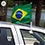 Bandeira Para Carro - Brasil - Copa do Mundo - 44cm - 1 unidade - Rizzo - Imagem 2