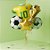 Balão de Festa Microfoil - Kit Brasil Copa do Mundo - 58cm - 1 unidade - Rizzo - Imagem 1
