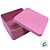 Lata de Metal Quadrada - Rosa - 11,5x11,5x5,5cm  - 1 unidade - Rizzo - Imagem 2
