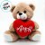 Urso de Pelúcia com Coração Amor - Bege - 17x21x12cm - 1 unidade - Rizzo - Imagem 2