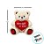 Urso de Pelúcia Grande com Coração e Frase - Branco - 40x41x32cm - 1 unidade - Rizzo - Imagem 3