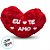 Coração de Pelúcia Eu Te Amo - Modelo 5 - 38x30x10cm - 1 unidade - Rizzo - Imagem 2
