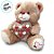Urso de Pelúcia Marrom com Coração - Amor - 34x37x29cm - 1 unidade - Rizzo - Imagem 2