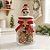 Pote Decorativo de Vidro de Natal - Boneco de Neve - 16,5x9cm - 300mL - 1 unidade - Rizzo - Imagem 1