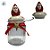 Pote Decorativo de Vidro de Natal - Papai Noel - 15x9cm - 300mL - 1 unidade - Rizzo - Imagem 2