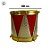 Enfeite Para Pendurar De Natal - Tambor Vermelho e Dourado com Estampa - 8cm - 1 unidade - Rizzo - Imagem 4