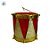 Enfeite Para Pendurar De Natal - Tambor Vermelho e Dourado - 5cm - 3 unidades - Rizzo - Imagem 3