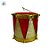 Enfeite Para Pendurar De Natal - Tambor Vermelho e Dourado com Estampa  - 6cm - 2 unidades - Rizzo - Imagem 3
