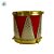 Enfeite Para Pendurar De Natal - Tambor Vermelho e Dourado - 6cm - 2 unidades - Rizzo - Imagem 3